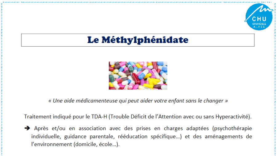 [Enfants] Fiche résumé Méthylphénidate - CHU Grenoble