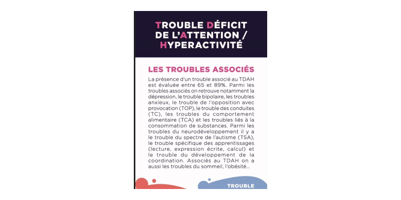 2022 Infographie troubles associés - TDAH France HyperSupers