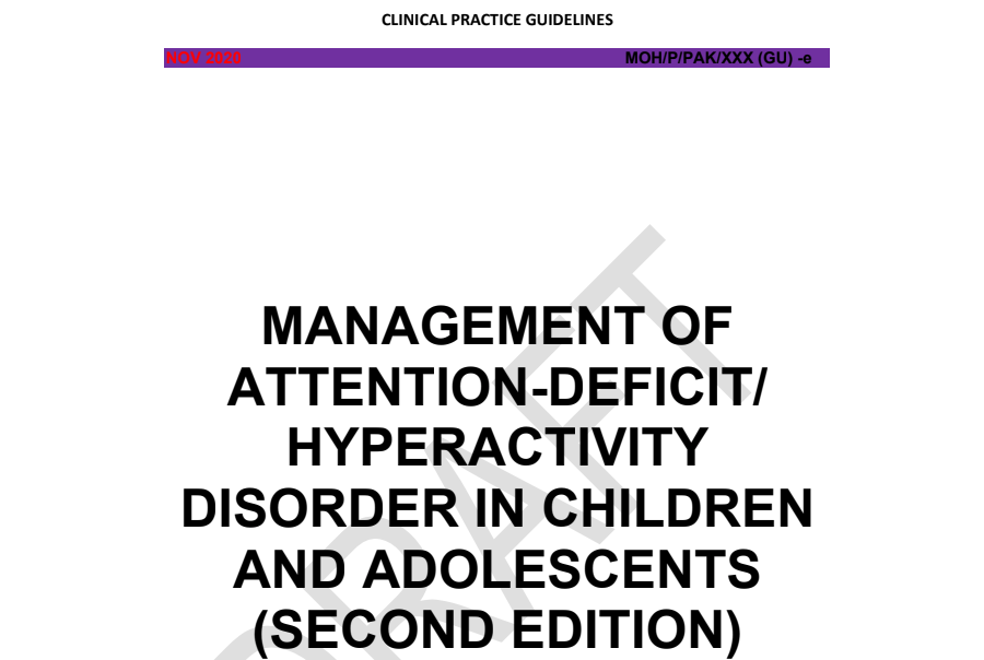 [Enfants/Ado] 2020 ADHD guidelines - Malaysian